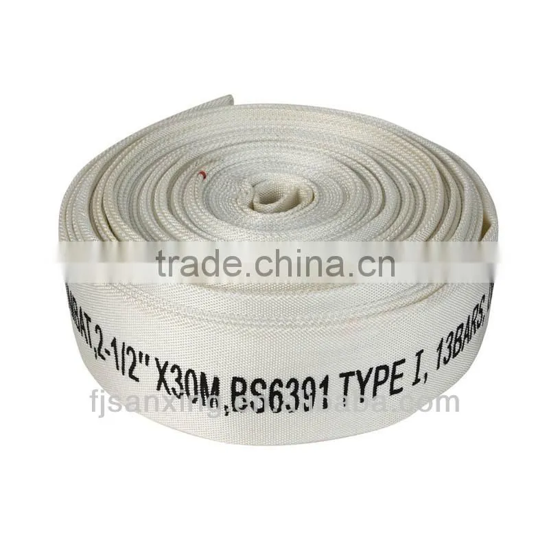 1.5 Inch PVC Mixed Rubber Lined Canvas Fire Hose