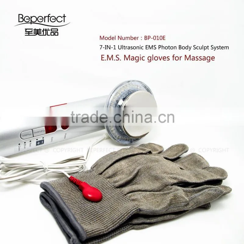 BP-010E 2014 top selling!! weight loss machine/ EMS gloves & Massage pads