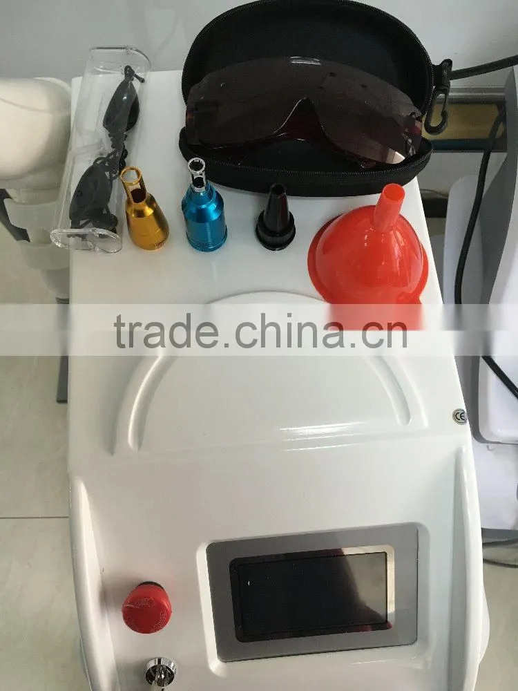 Portable Q-Swith ND YAG laser tattoo removal /tattoo removal/skin rejuvenation ,vascular removal ,spot age for beauty salon