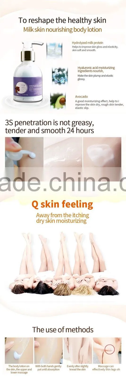 Custom Printed Skin Lightening Rose Scented Lotion