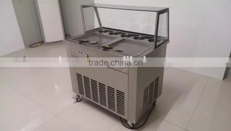 factory supply fried ice cream machine, ice cream fried machine, commercial fried ice cream machine