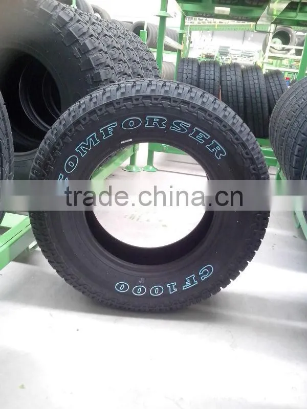 SUV tire car tire high quality car tyres china factory brand comforser A/T SUV OWL LT245/70R16