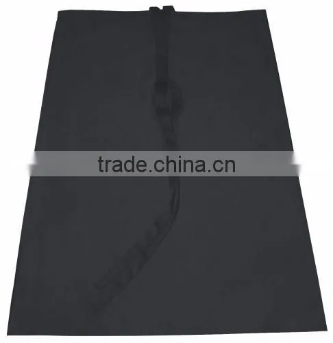 Black canvas bar long waist apron