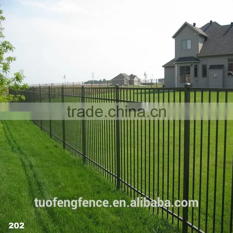 Without welding Easy installation Galvanized Steel Ornamental Fences with Flexible Design