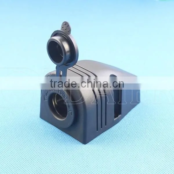 Auto Cigar Lighter Socket 12V DC Power Outlet Socket With Bracket 1 Hole,Standard Nut And Marine Cover