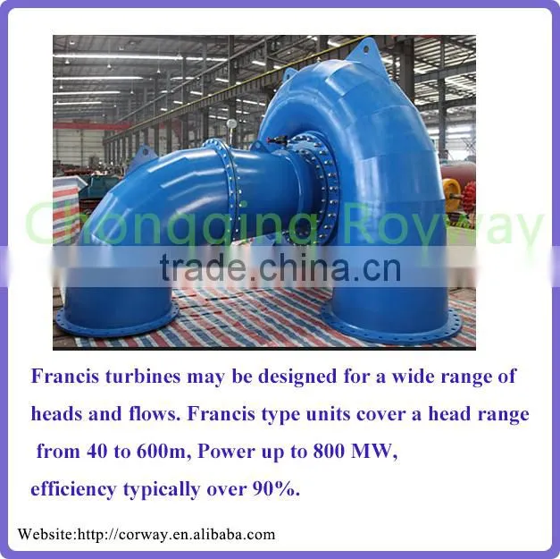 Francis Water Power Generator Small Hydroelectric Generator