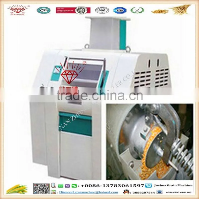 white and yellow corn maize flour milling plant