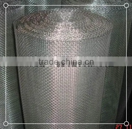 Top quality square decorative Stainless Steel Woven crimped wire mesh