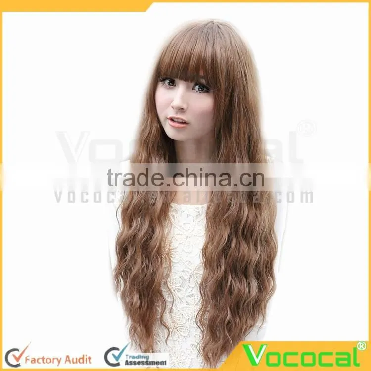 Fluffy Cosplay Long Curly Extensions Wig