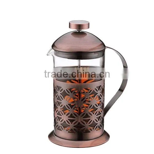 Haonai wholesale copper french coffee press