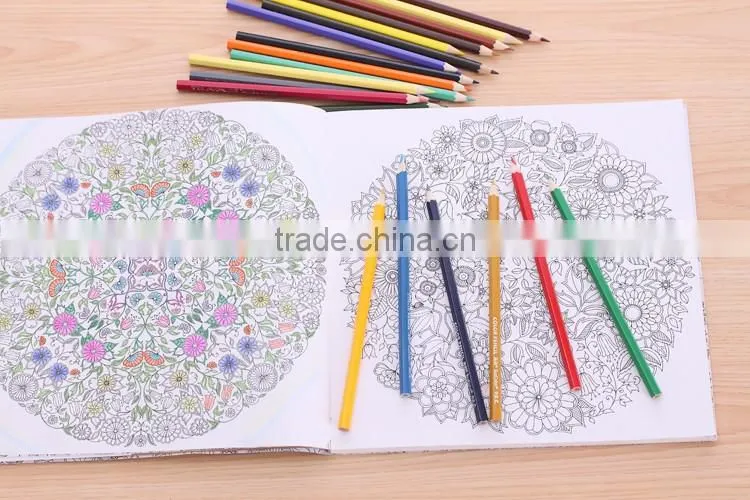 Factory Wholesale School Kids 24 colors Recycled Wooden Colored Pencils with tube