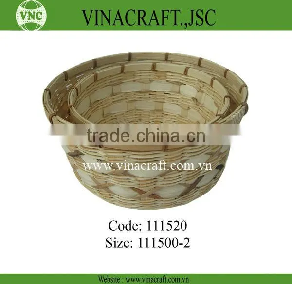 Nice wicker baskets wholesale with handle