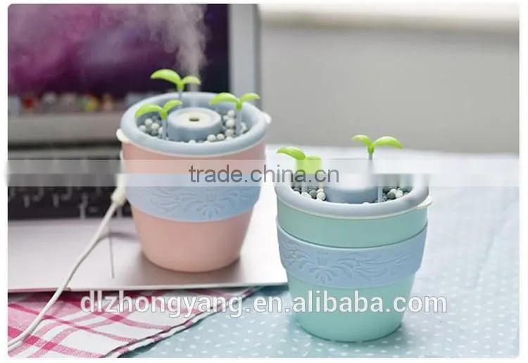 Negative ions Desktop decoration mini usb personal plant humidifier