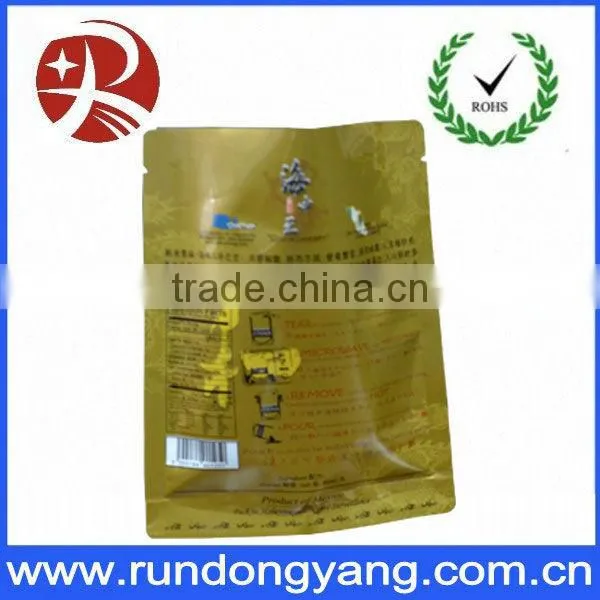 fish food packaging bags with notch