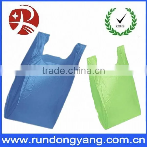 Economic plastic vest carrier bag with lower price