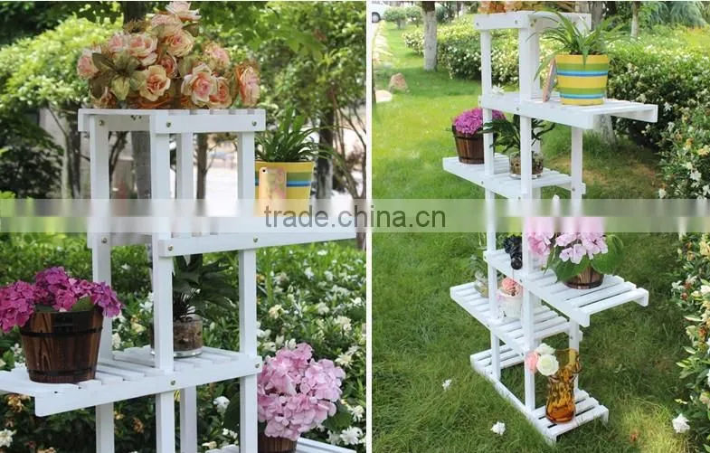 RH-H21 wooden stripes Supermarket Wine Rack Display Shelf