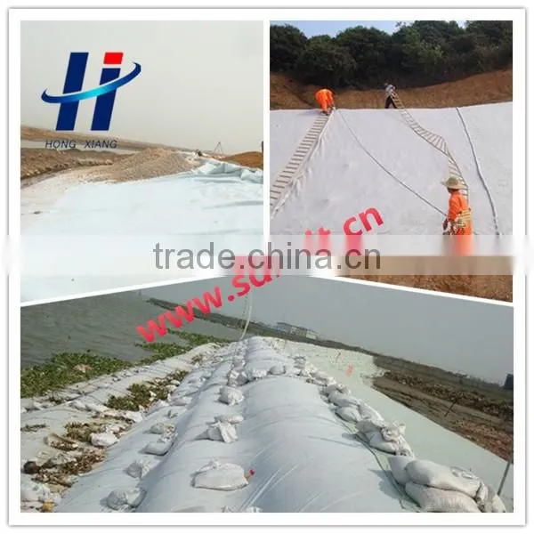 PET short fiber non woven geotextile for landfill filtration