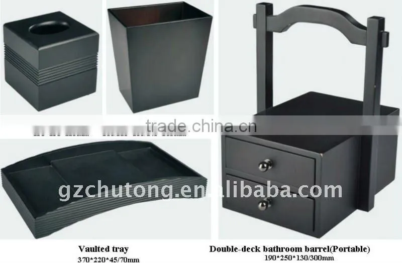 Hotel wooden two layers bathroom box