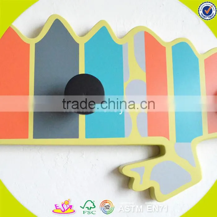wholesale bird shape kids wooden wall coat hook high quality children wooden wall hook W09B019