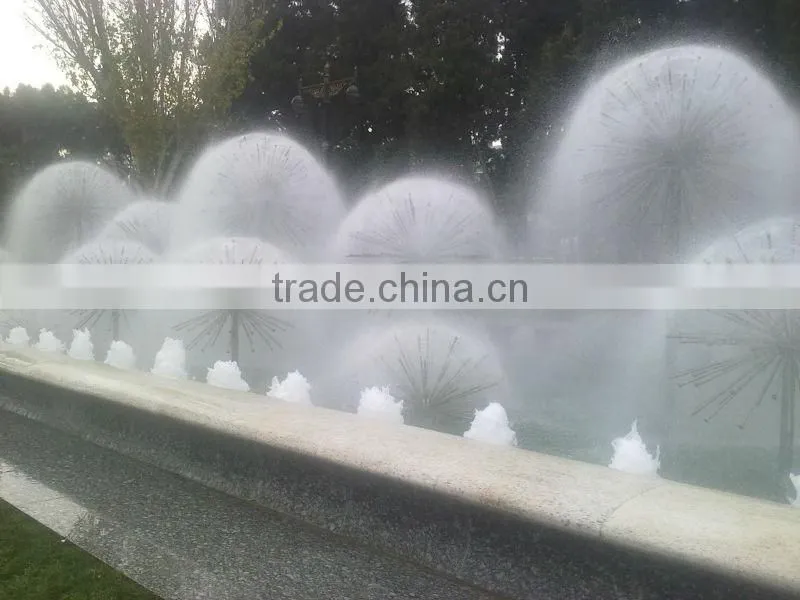 Decorative outdoor water steel ball fountains