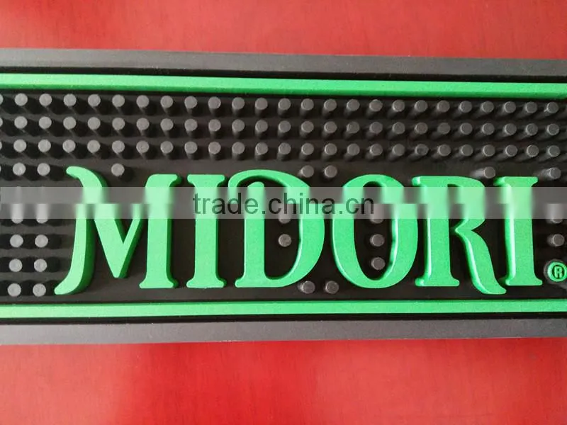 2017Custom pvc branded bar mat importer Anti Slip barmat