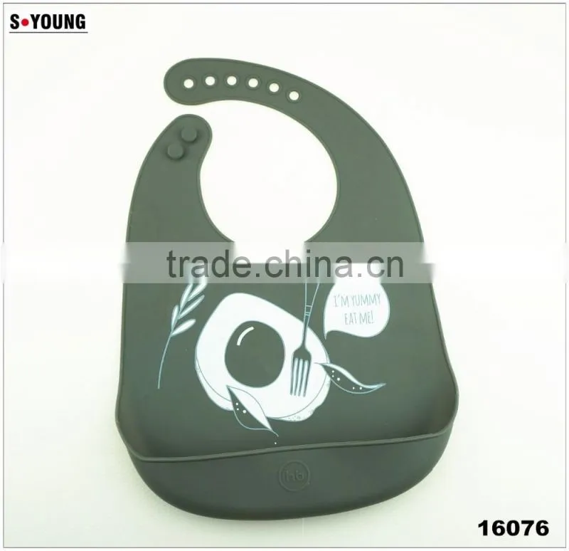 16076 Food Grade Cute Baby Pouchs,Waterproof Promotinal Gift Nice Silicone Baby Bibs,Kids Silicone Bellyband