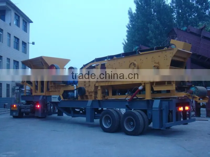 Hot Selling small integrated portable crusher plant 50tph