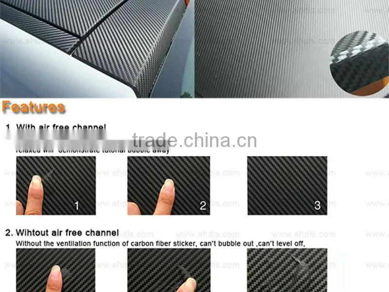 auto tuning carbon fiber 3d film foile vinyl wall sticker