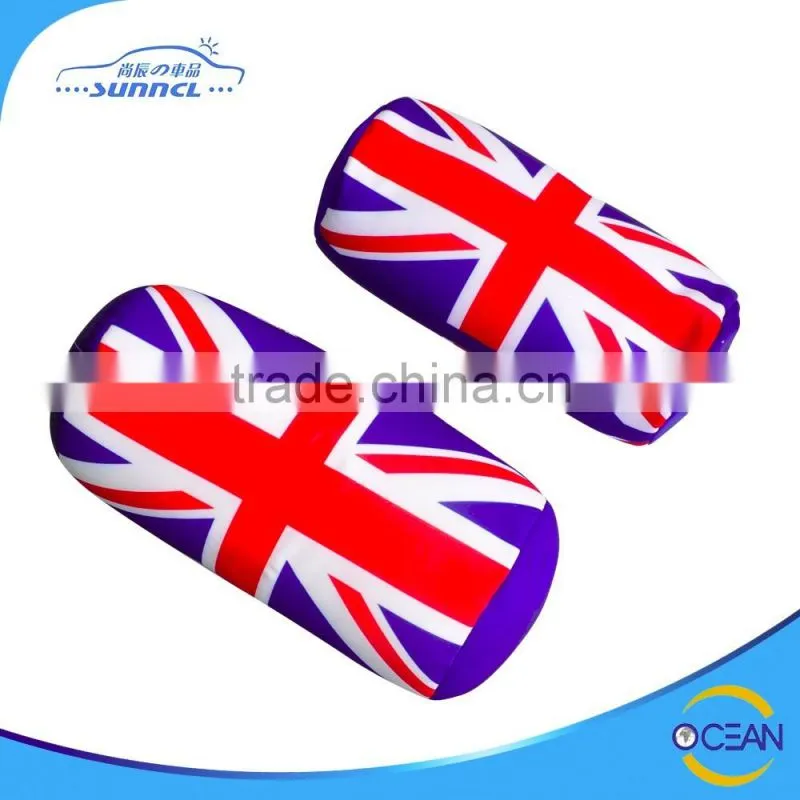 Hollow Microfiber Cotton Filling Comfortable Car Travel Cylinder Neck Pillow