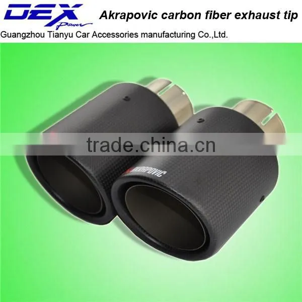 high quality auto part exhaust AKRAPOVIC carbon fiber tip