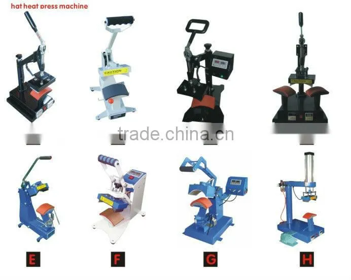 Baseball cap logo heat transfer printing machine