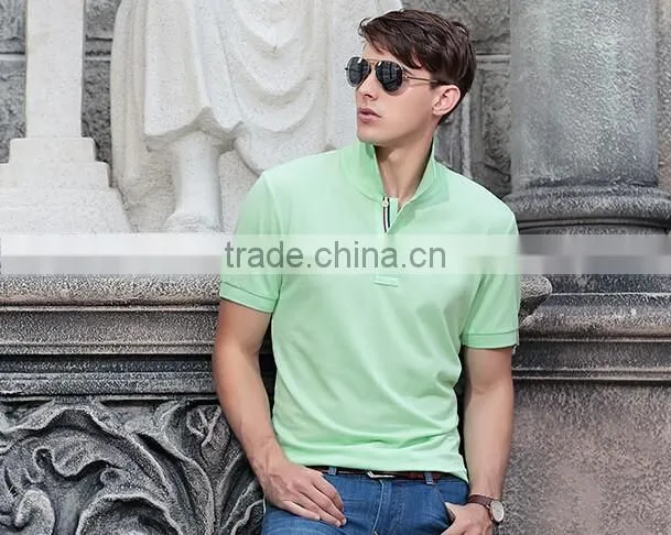 2016 new design turndown collar anti-UV quick dry shirt plain color man polo t-shirt