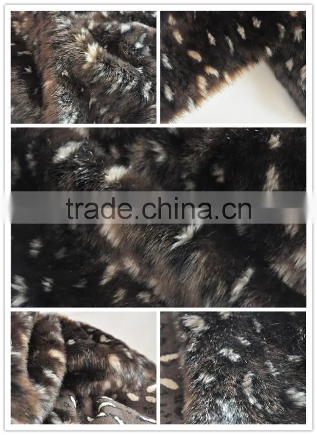 2015 High-grade imitation Leopard brown pointed fox fur