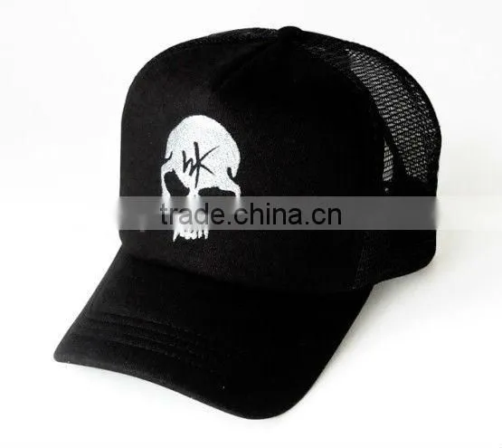 2013 summer 5 panel cotton and mesh printing snap back trucker cap