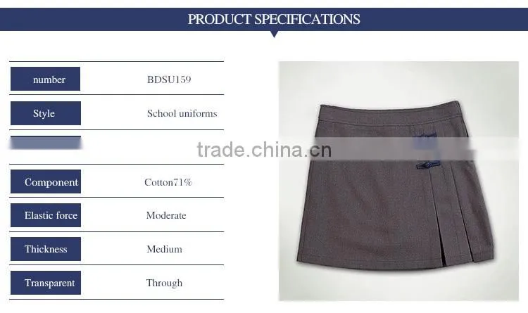 School girl skirt dress solid color all-match new design custom made