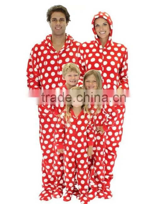 2016 High Qualty Wholesale Family Onesie Cheap Fleece Pajamas