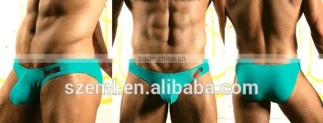 Wholesale mens sexy U convex pouch low waist lycra cotton boxer brief