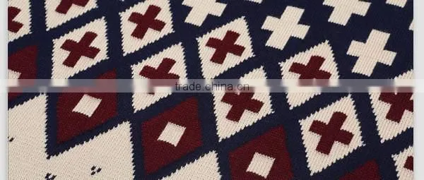 100% cotton geometric designs cheap men sweater