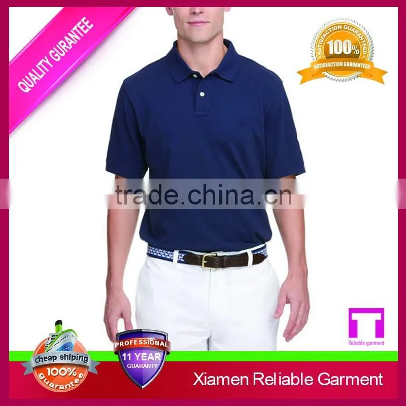 100% cotton new design simple short sleeve dry fit polo shirt
