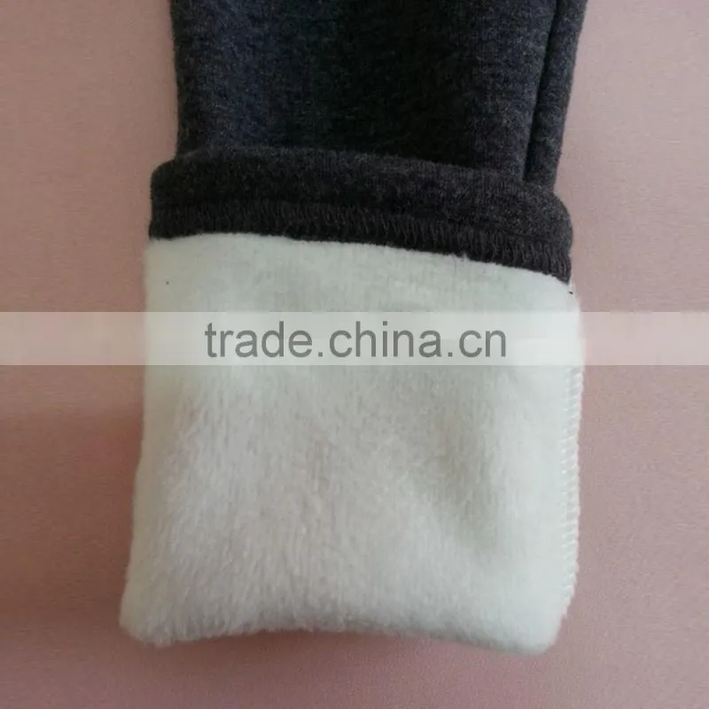 Children Girls Winter Leggings, Children Fashion Winter Pants Plain Pants, Elastic Waist Leggings