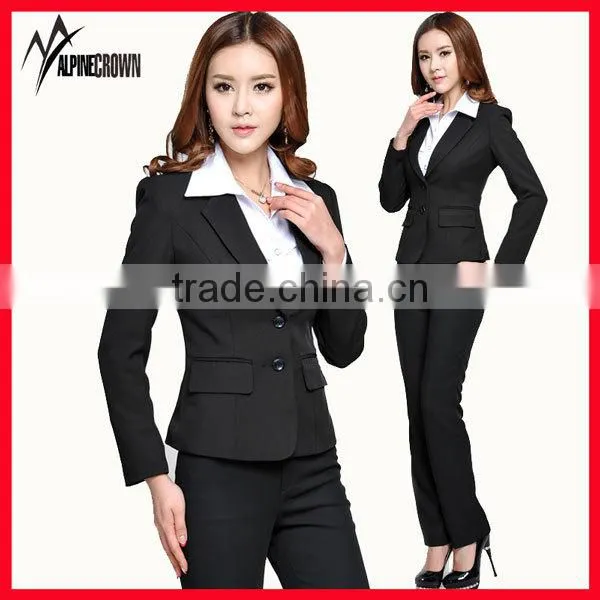 slim design with lapel suit, single button official suit