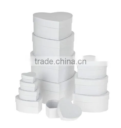 New Sets of 12 Storage Heart Boxes Set of 12 Stacking Storage Boxes Home Decoration Gift