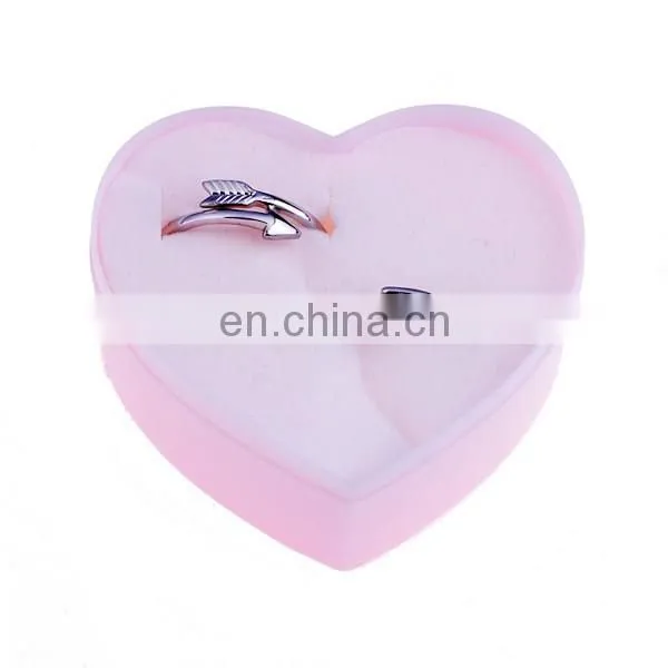 Fashion Customed Silver Plated Arrow Ring Set For Boy Friend and Girl Friend