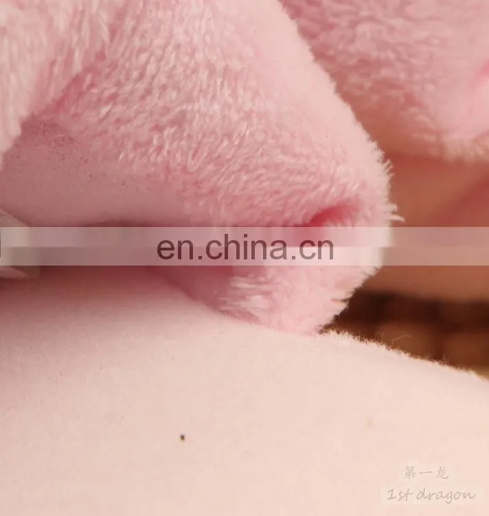 custom happy foot pink rabbit animal cartoon indoor Slippers