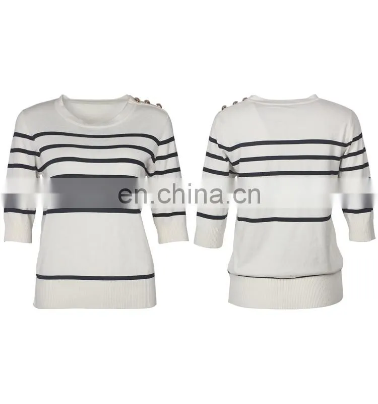 Jumper for kids with Girls Latest tops designs as knitting round neck sweater of wholesale clothing european style