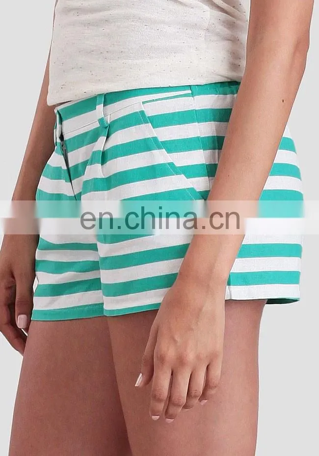 beach running Striped Shorts