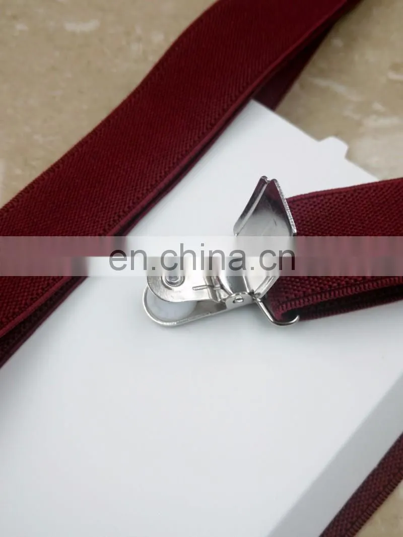 Yiwu longkang customized boxed mens braces suspenders pants suspenders