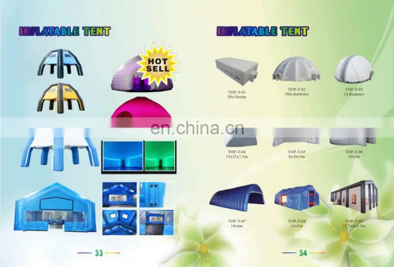Good quality inflatable bule beach tent,inflatable tent rental