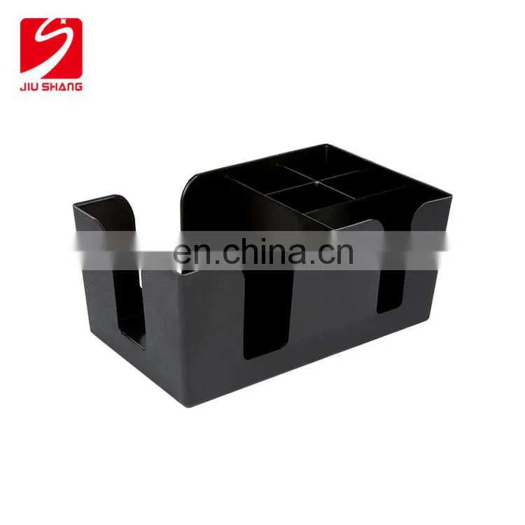 PS plastic bar caddy napkin holder with OEM custom logo