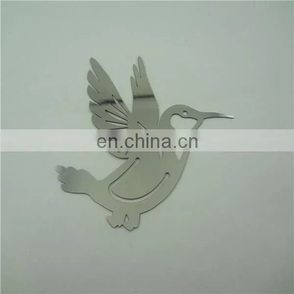 custom silver bird metal bookmark